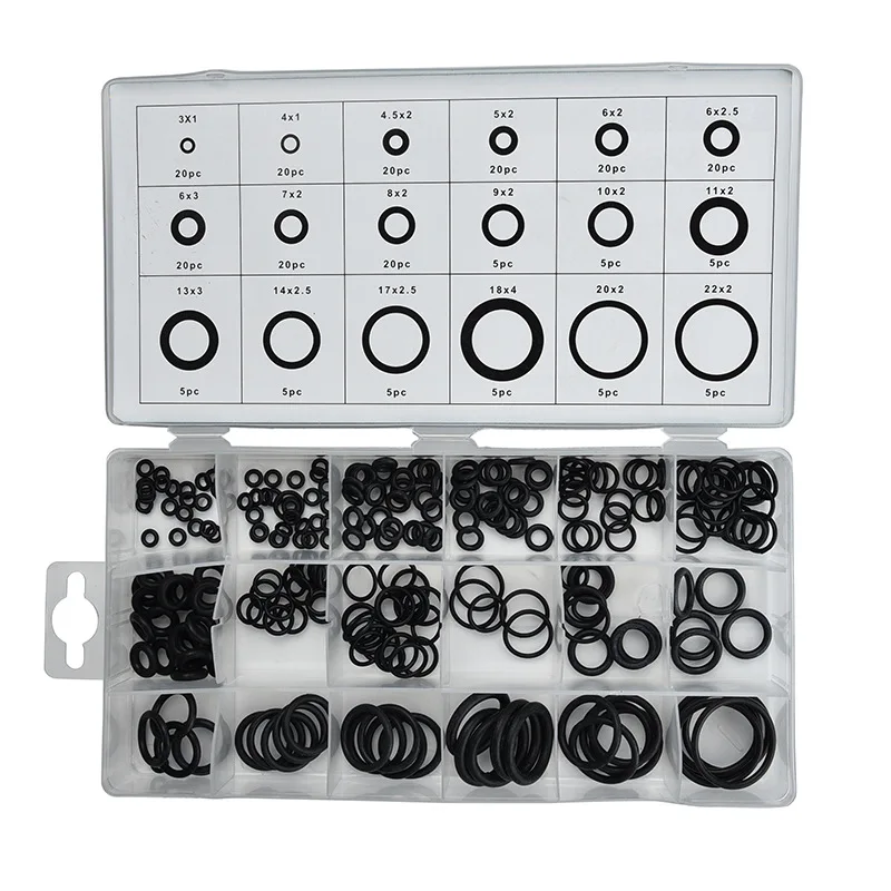 

225PC metric Seal up Black O-ring hardware tool part set 3 x 1/4 x 1/4.5 x 2/5 x 2/ 6 x 2/6 x 2.5mm NO.B1389