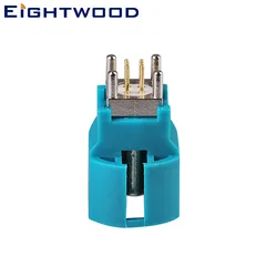 Eightwood Fakra HSD LVDS 4 Pin Connector Z A H B C Coding Straight Jack Female PCB Mount for Satellite Radio Reverse Image