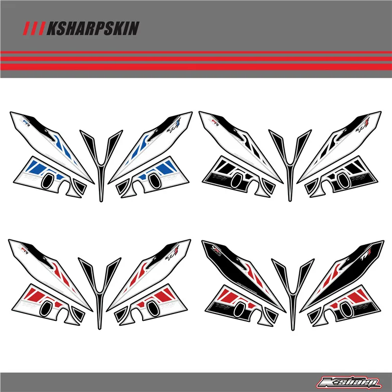 Front Fairing Motor Number Board 3D Gel Protector for YAMAHA FZ1  SA     2006