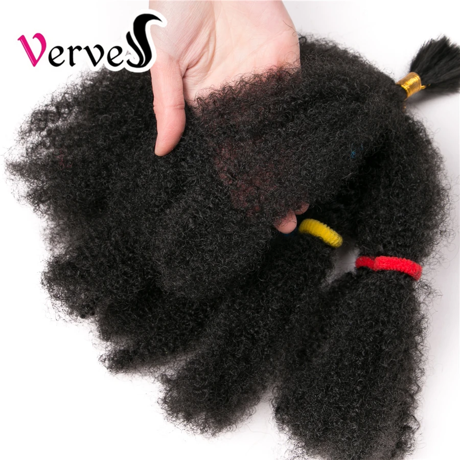 VERVES Culry Synthetic Crochet Braids Hair Extensions 12 inch Ombre Braiding Hair Afro Kinky Bulk Twist Braids Black,Brown,Bug