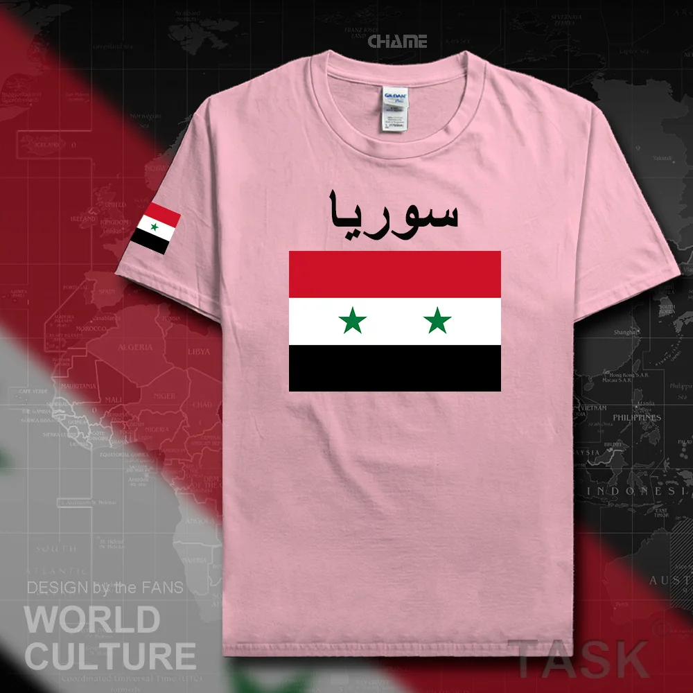 Syrian Arab Republic Syria men t shirt 2017 jerseys nation team tshirt cotton t-shirt clothing tees country sportig SYR Arabic