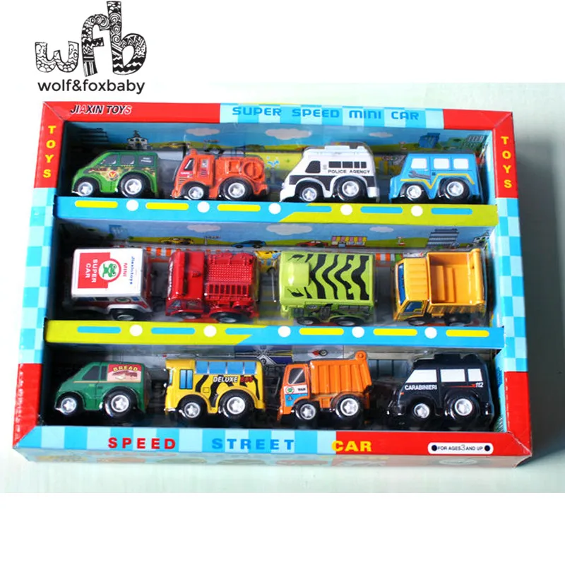 Retail 12pcs/pack model car Baby kids infants funny toys children multicolor brightly Free shipping