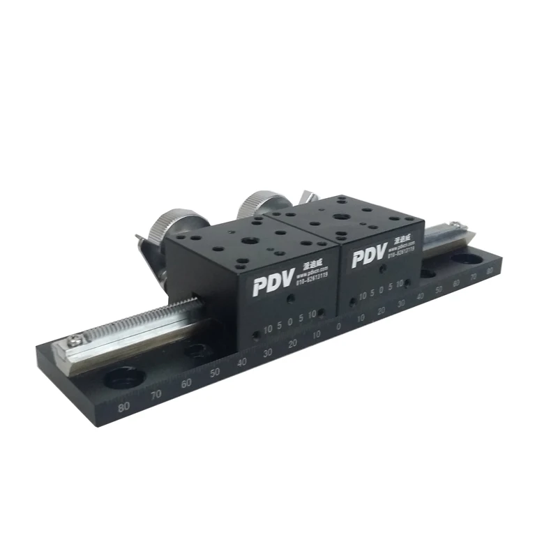 PT-SD50401M rack and pinion mobile station Linear Stage Miniature Manual linear Stage Optical Sliding Table