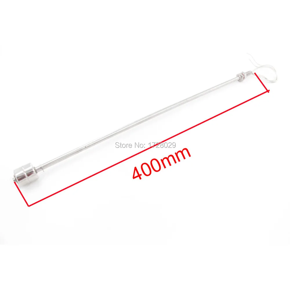 304 Stainless Steel 400mm Length Liquid Water Level Sensor Horizontal Liquid Float Switch