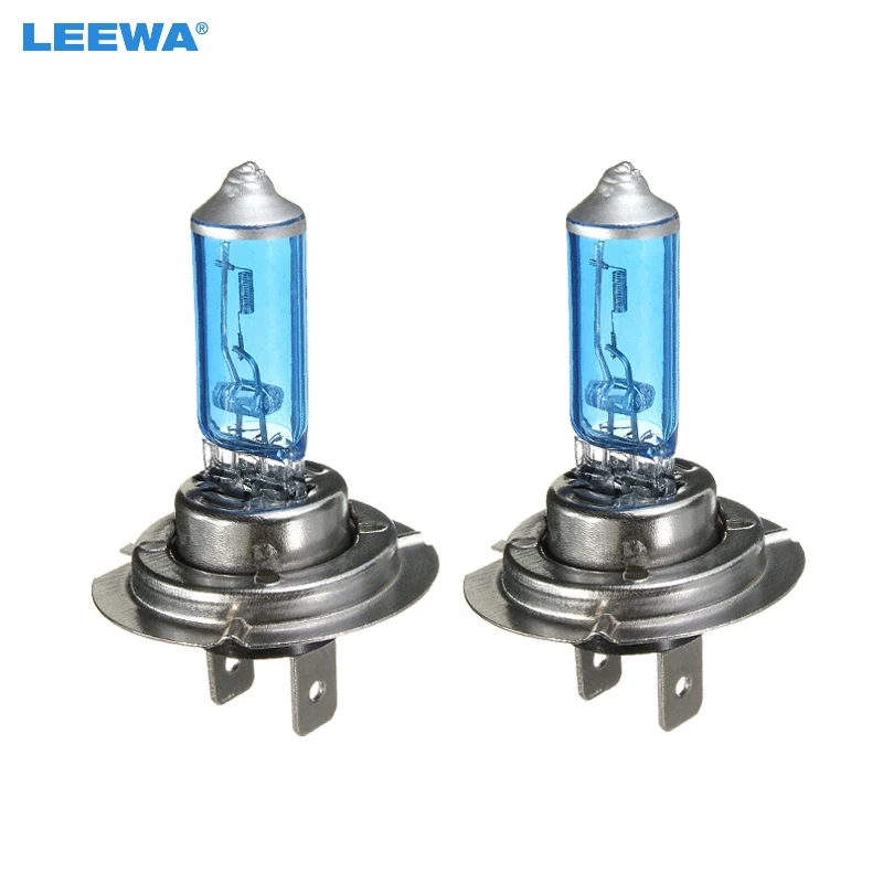 LEEWA 2pcs H7 55W/100W 12V Super White FogLights HalogenBulb Car Headlights Lamp Car Headlight Bulbs #CA2029