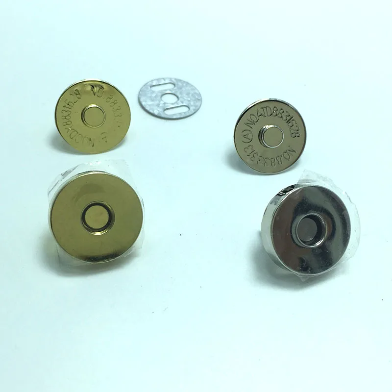 

18mm Magnetic Snaps Button, Metal Plated Magnetic Snaps Closures Button 100 sets