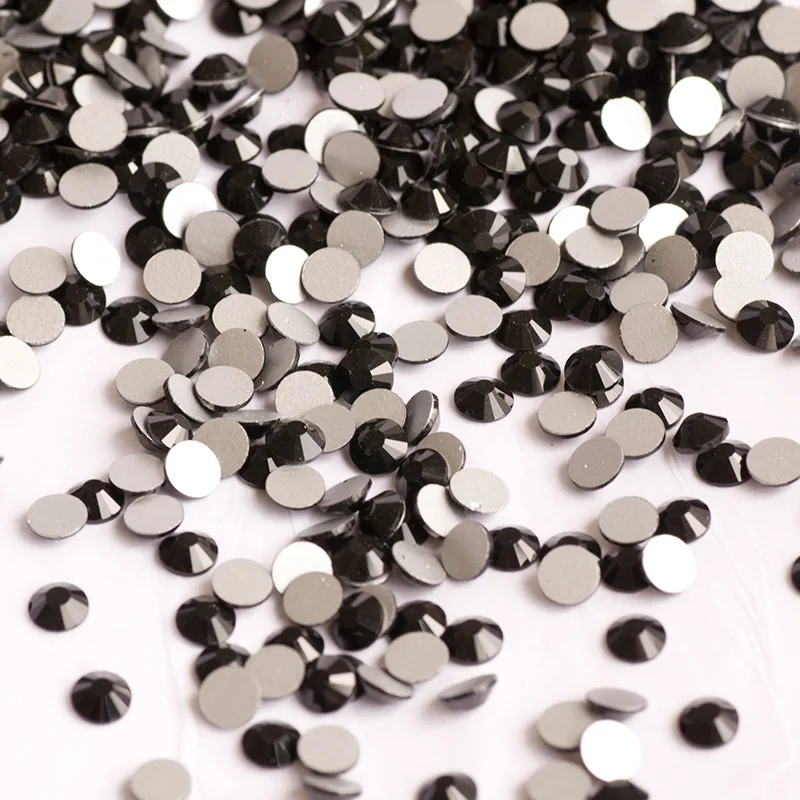 YANRUO 2058NoHF Alle Farbe SS16-SS30 Nicht Hot Fix Nähen Strass Glas Kristall 3D Nail art Strass Für Kleid Kleidung