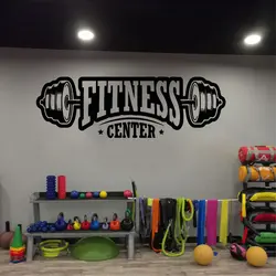 Gym vinyl decor wall decal fitness club wall decoration stickers home decoration accessories fitness center art mural G606