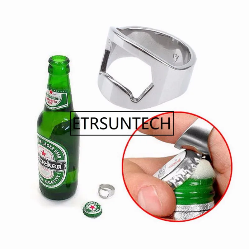 

1000pcs/lot Stainless Steel Finger Ring Bottle Opener Bar Beer tool Openers Mini 20mm 22mm 24mm