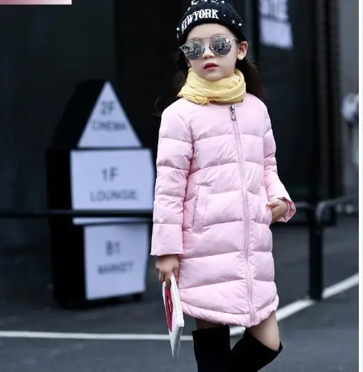 Hot Sale  Winter Baby Girls Coats Kids  Fashion  Children Outdoor Parka Warm Flowers Cotton-padded Coats