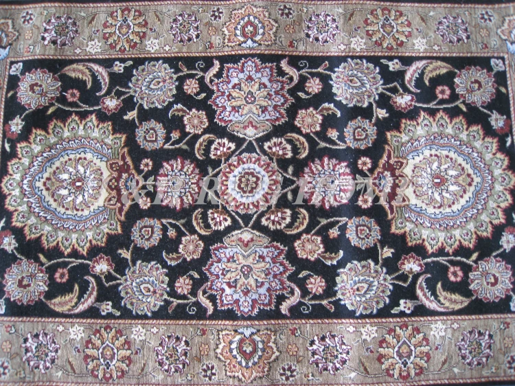 Free shipping 3'X5' 160 Line Persian carpet, Hand knotted persian rug, wool and silk, mixed dyed yarns