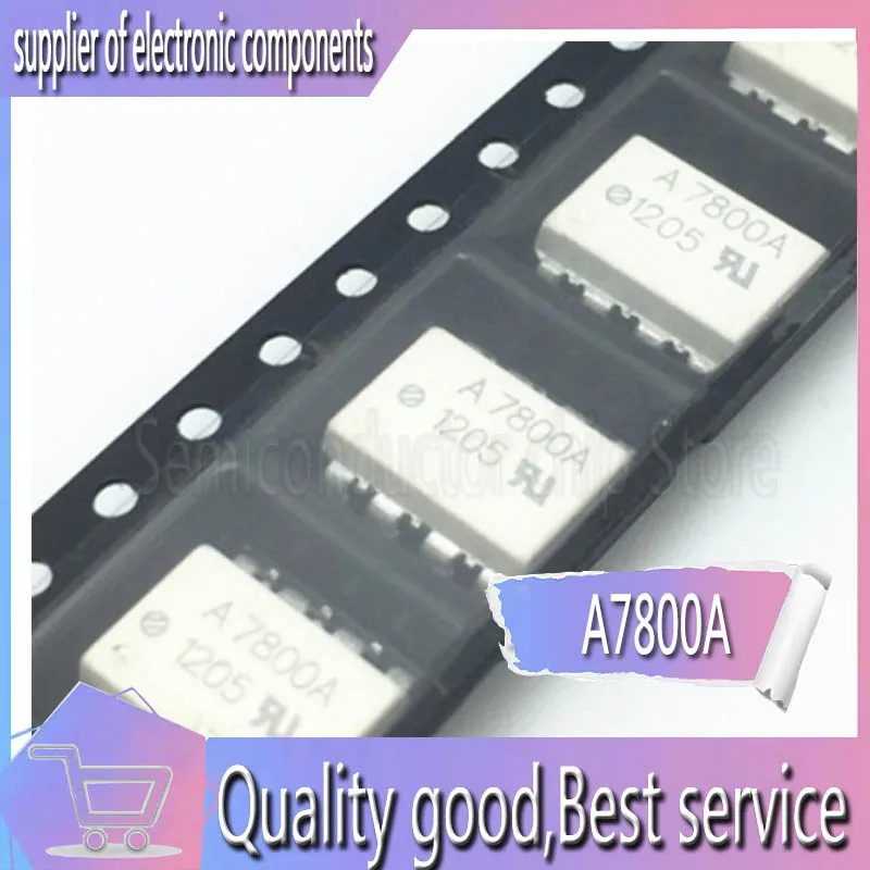 10PCS new good quality A7800 A7800A HCPL-7800 HCPL7800 optocoupler patch SOP-8 genuine