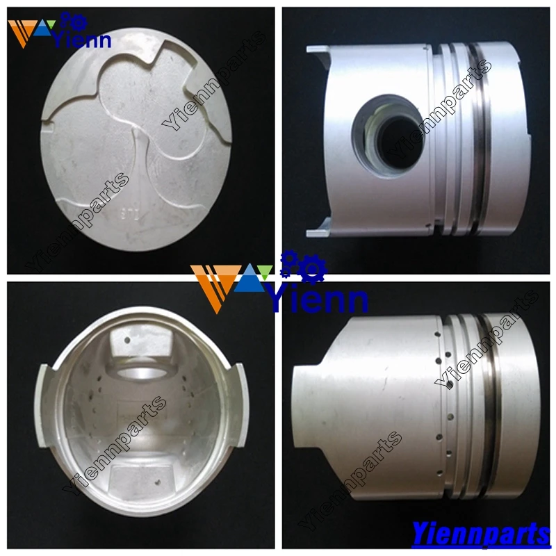 For Iseki T5000  Piston 5-12111-055-1 8-97176-626-0 with pin and clips for Journey Light Bus For Isuzu 4BA1 diesel engine parts