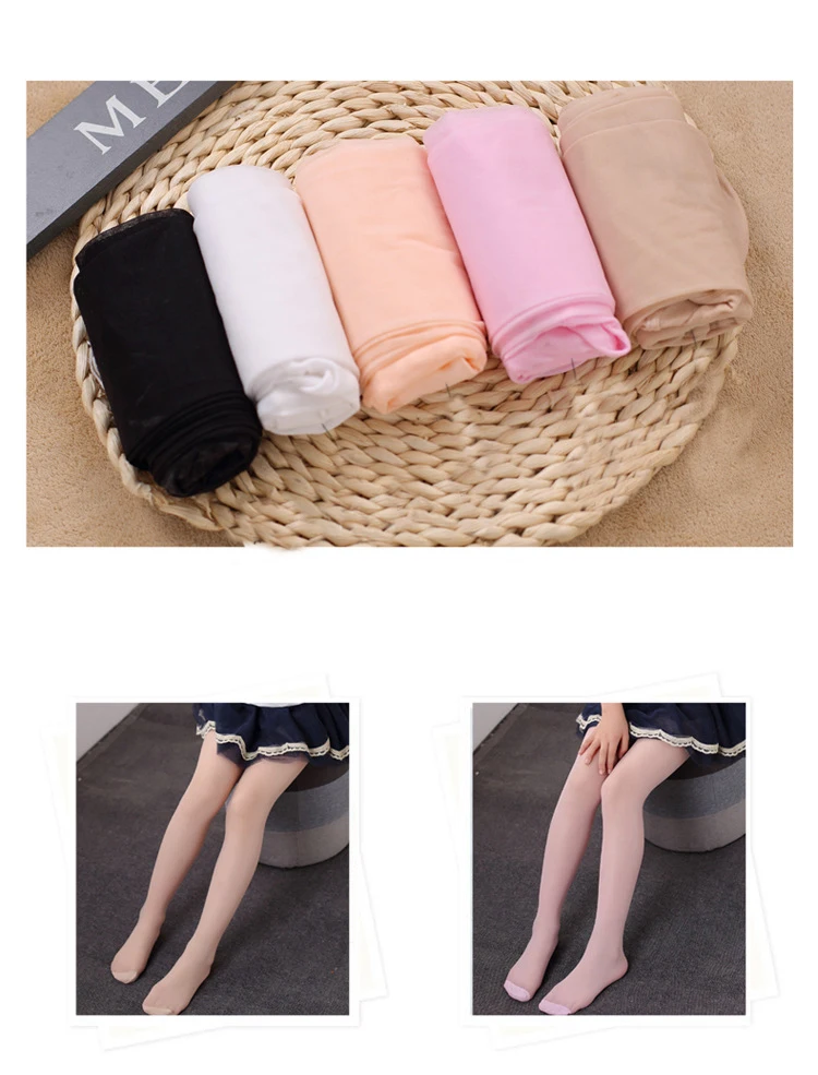 Summer Thin Children Girls Tights Ballet Dance Baby Girls Sheer Stockings Transparent Children Pantyhose for Girls 2-15 Years