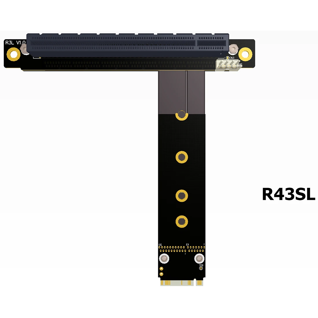 

ADT-Link PCI-E 3,0 Riser Card 32G/bps M.2 к PCIe x16 Удлинительный кабель SATA кабель питания для NGFF NVMe M2 2230 2242 2260 2280