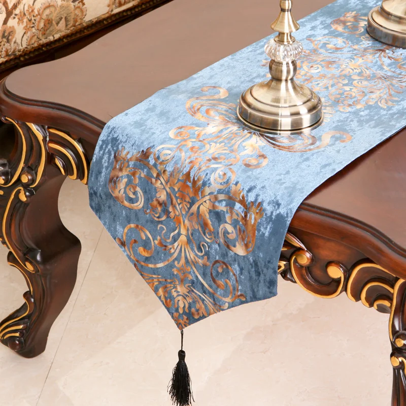 The Baroque Table Runner for Wedding, European-Style, Satin, Bronzing, Satin, Silk