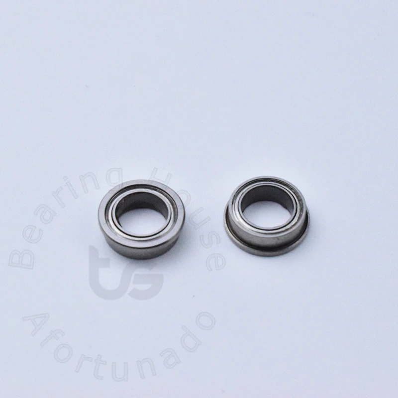 Flange Bearing 10pcs FR168ZZ 6.35*9.525*10.72*3.175*0.914(mm) chrome steel Metal Sealed Mechanical equipment parts