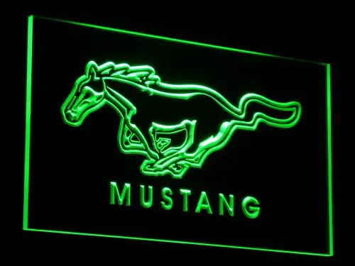 d054 Mustang LED Neon Light Signs Plastic Crafts 7 colors sent in 24 hrs