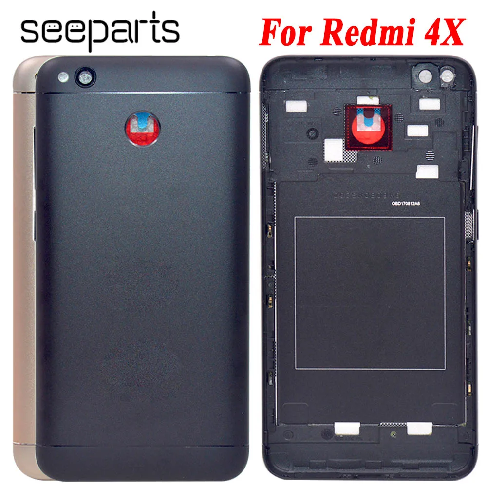 For Redmi 4X Battery Cover Rear Door Back Housing Case Middle Chassis Replacement Parts For Xiaomi Redmi 4X Back Cover