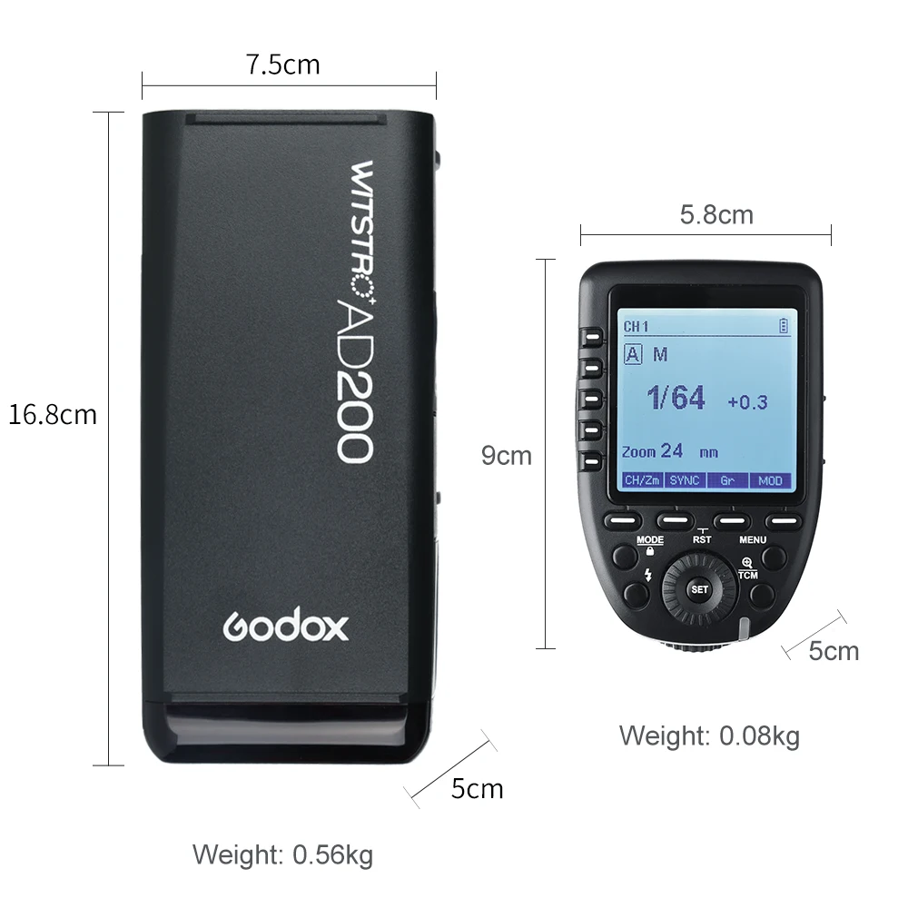 Godox AD200 200Ws TTL Flash for Canon Nikon Fujifilm