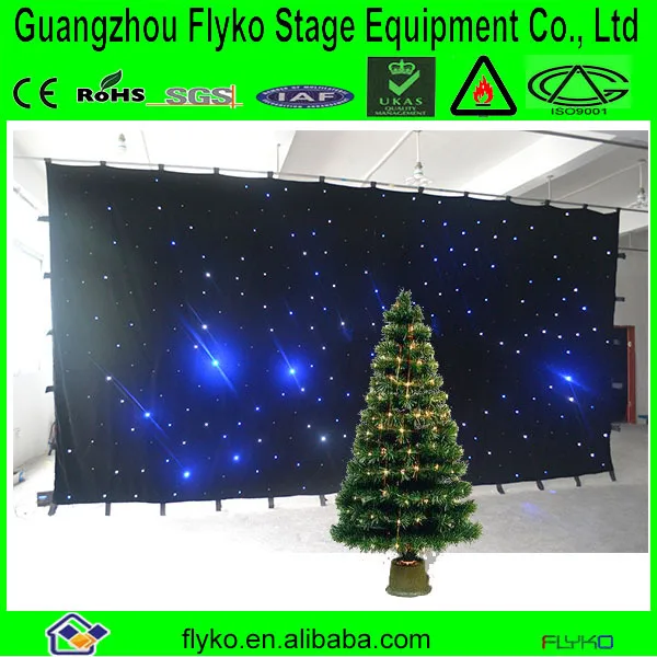 

Free shipping 6x3m christmas decor curtain led display led stage curtain