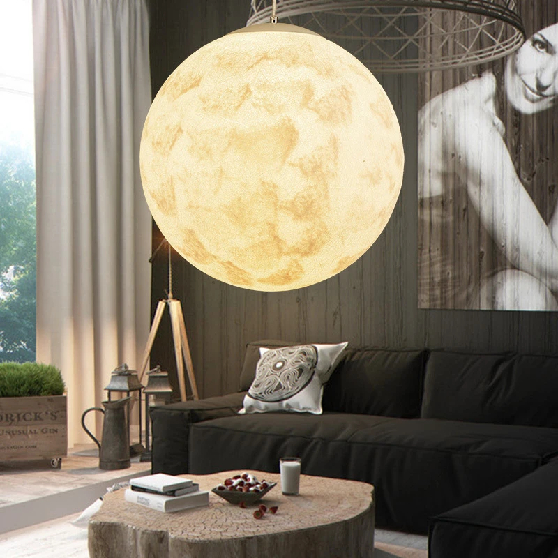 

European style new moon shape LED pendant lamp Bedroom headlamp corridor hotel study dining room indoor light include light bulb