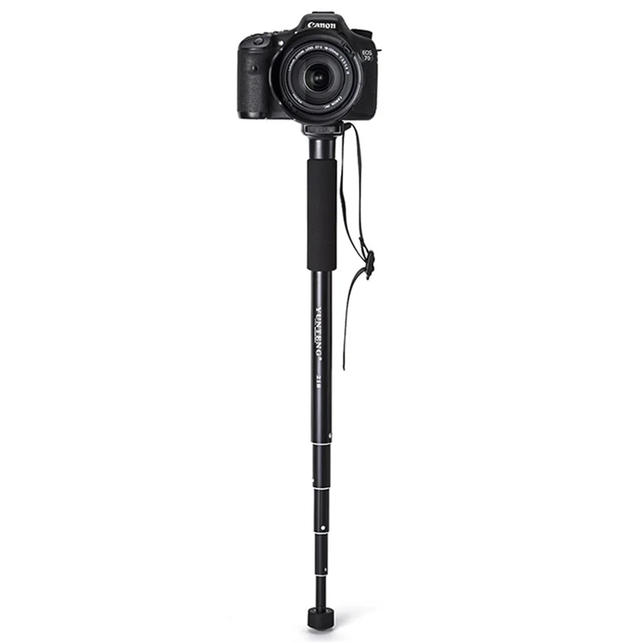 In Lega di alluminio Monopiede per Gopro DLSR Fotocamere REFLEX Allungabile Selfie Stick + Supporto Del Telefono per Il Iphone Huawei Samsung Telefoni Xiaomi