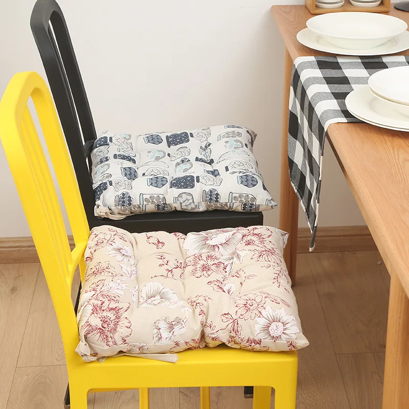 Four seasons cotton linen cushion  tatami seat cushion  floor reading  children seat cushions with fillng Tethered seat cushion