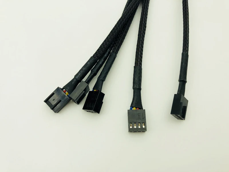 5 шт. 4-контактный разъем вентилятора PWM, компьютерный чехол, удлинитель для материнской платы, кабель питания для процессора, компьютера, чехол для вентилятора, удлинитель питания, новинка