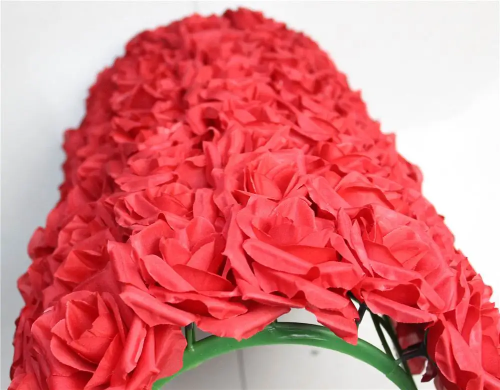 SPR red-Big size plastic shelf rose petals Wedding road lead flowers Bouquets Wedding road cited flowers and arch decoration