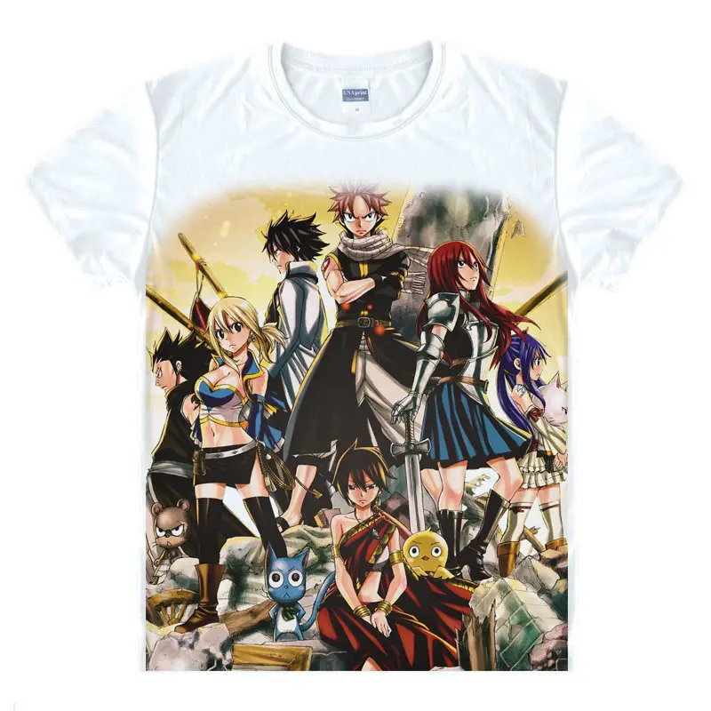 madoshi Happy T-Shirt Makarov Dreyar Shirt Cool T-Shirts anime and manga top Printed T Shirts cosplay costumes anime cute top a