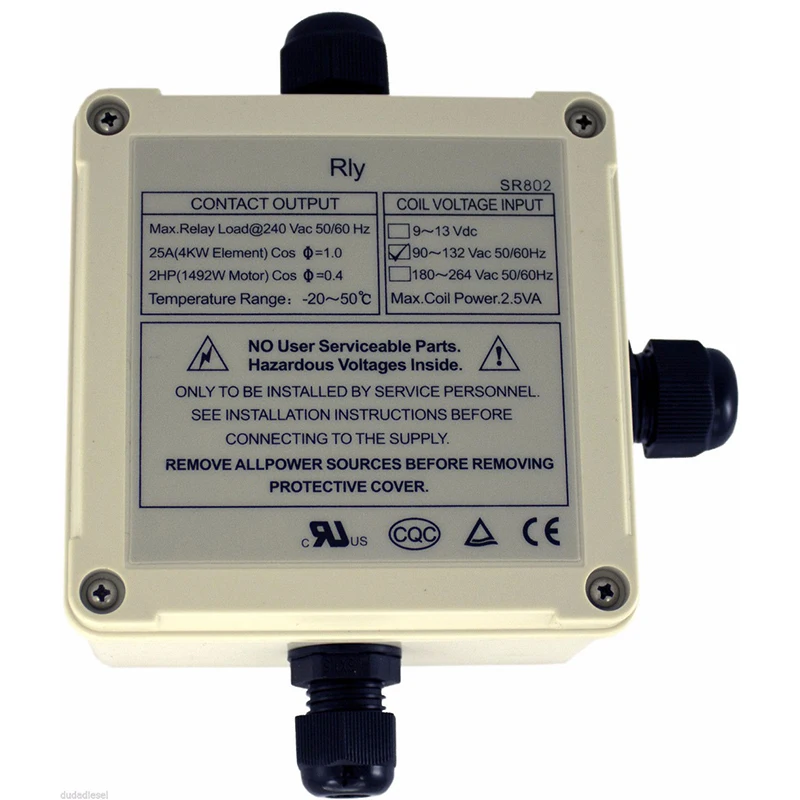 SR802 Heating Relay-HIGH POWER ELECTRICAL HEATING 230V for Solar Water Heater Controller