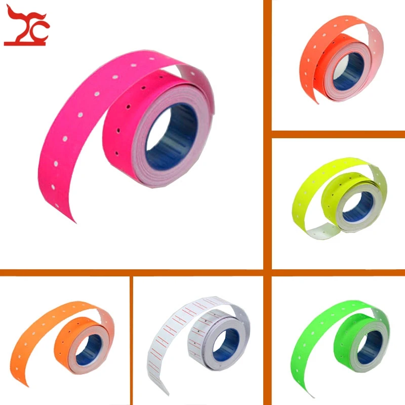 Retail  tags 1 Roll 500PCS Colorful Adhesive Price Tag Paper Price label Mark Sticker for MX-5500 Price Tag Gun lableller image 2