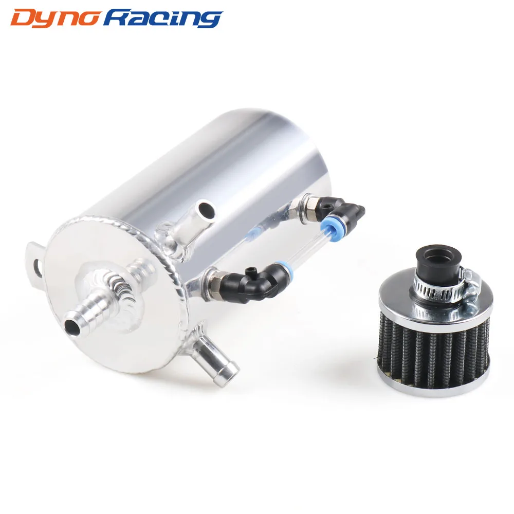 0.5L Universal Breather Tank & Oil Catch Can Fuel Tank With Breather Filter YC100962