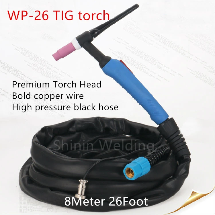 

WP-26 SR-26 welding gun complete 8Meter 200AMP TIG welding gun nut joint stainless steel argon arc welding torch welding parts