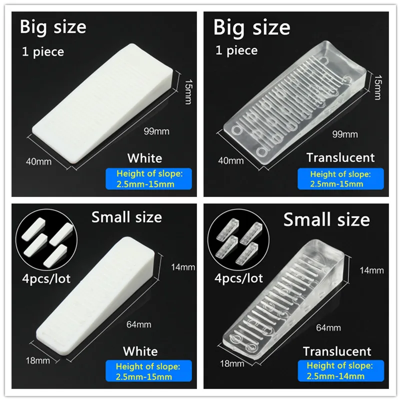 Small or big size ABS plastic Home Office Rubber White Black Door Stop Stoppers Black Wedge Doorstops