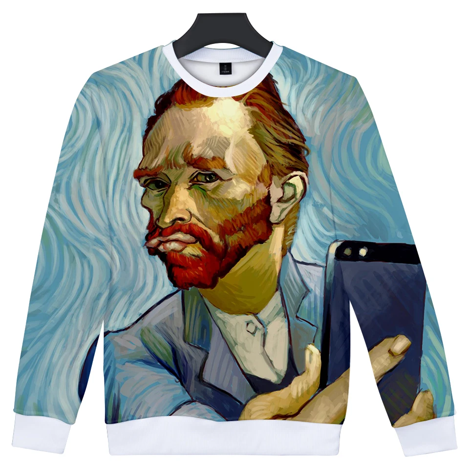 Van Gogh 3D Printed 2018 New Fashion Sweatshirts Women/Men Long Sleeve O-Neck Sweatshirts Trendy Casual CLothes Plus Size 4XL