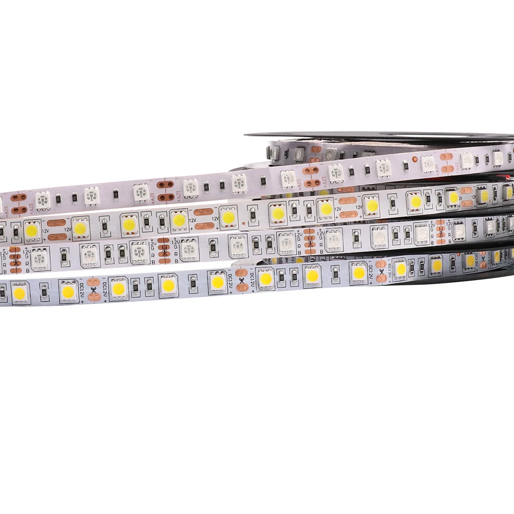 DC12V SMD 5050 5630 2835 taśma LED 5M 300Leds RGB wodoodporna IP65 elastyczne światło 60 leds/m Fiexble światło Led taśma wstążkowa