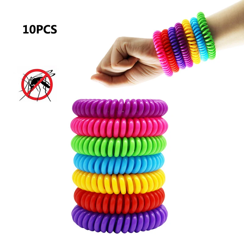 10PC/lot Mosquito Repellent Bracelets Pest Control Bracelets Pest Control Anti-Mosquito Bracelet for Adults Kids Outdoor Travel