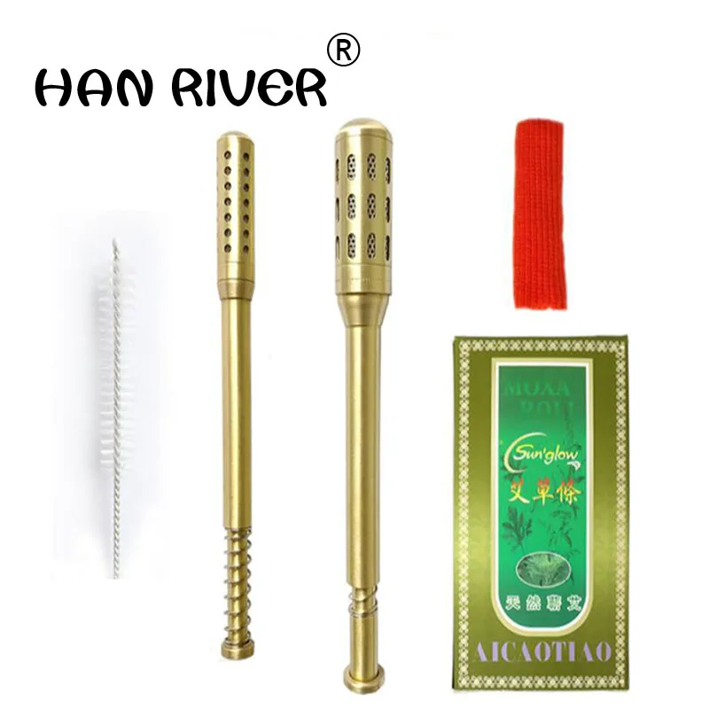 

Copper Rods Moxa Stick Moxibustion Box Device Moxa Moxibustion Ai Column S 4mm M 7mm