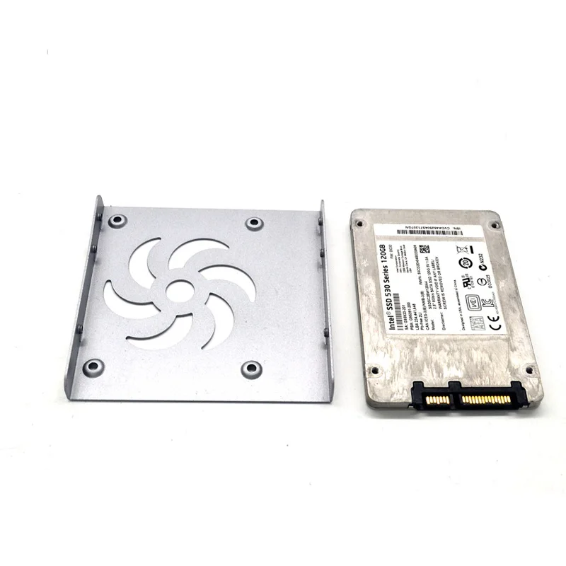 สีดำเงินทอง 3 สี 2.5 "SSD ถึง 3.5" Bay แคดดี้ถาดฮาร์ดดิสก์แท่นวางถาดอะแดปเตอร์แปลงความร้อน