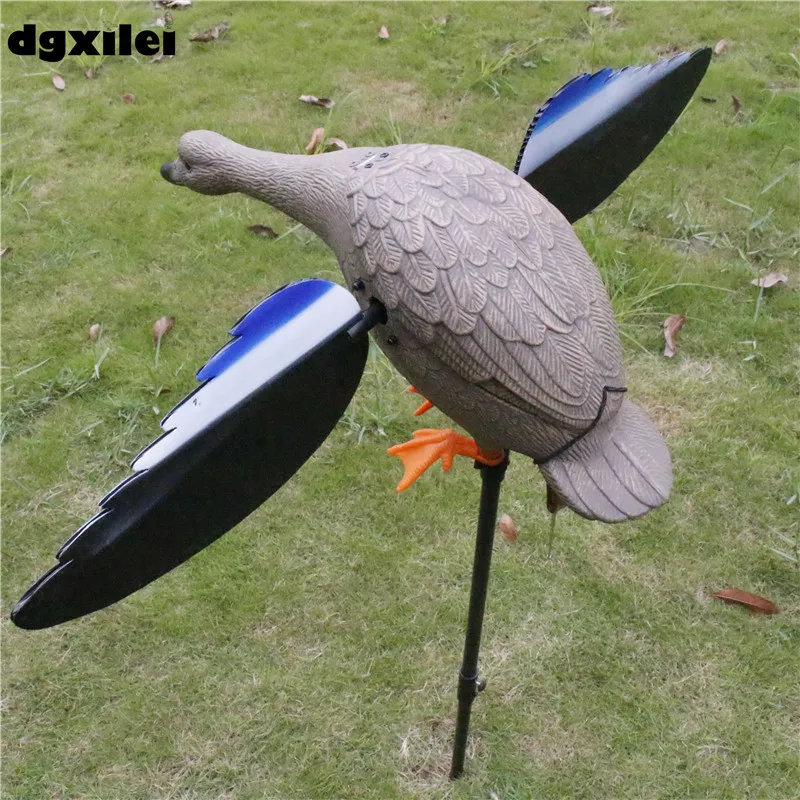 New Upgrade Outdoor Hunting Duck Decoy 4*AA Battery Plastic Duck Hunting With Magnet Spinning Wings
