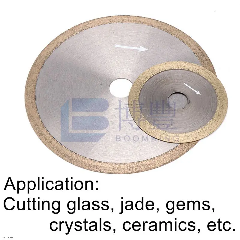 Diamond blades size:D100/105/120/150/200/250/300/350 for Glass, jade, gems, crystals, ceramics,etc.BOOMKING Saw blade