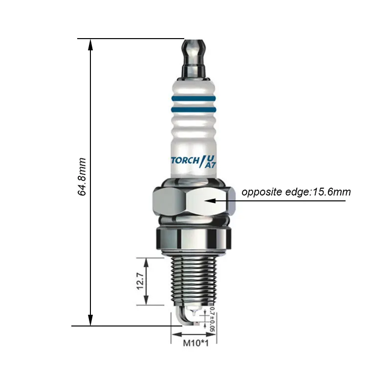 2pcs/lot Motorcycle Iridium Spark Plug A7TC for GY6 50cc-150cc CR7HIX CR7HSA C7HSA A7RTC A7TC UF22 CR6HSA C5HSA C6HSA