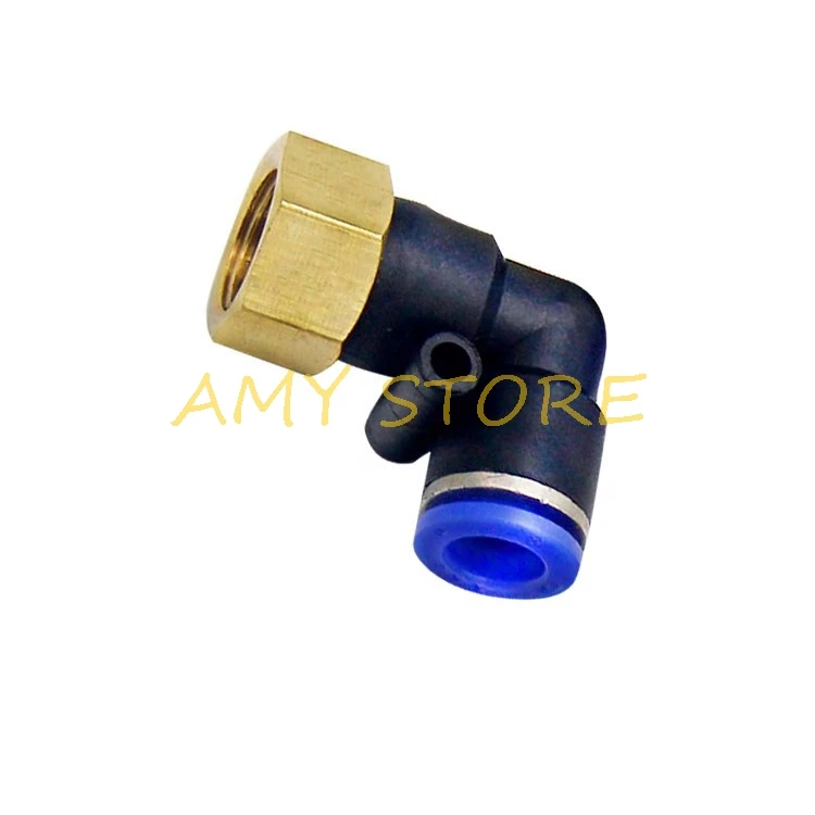 PLF 4 6 8 10 12mm OD Air Schlauch Tube-M5 1/8 "1/4" 3/8 "1/2" BSPT gewinde Pneumatische Weibliche Ellenbogen Stecker Schnell Push In Armaturen