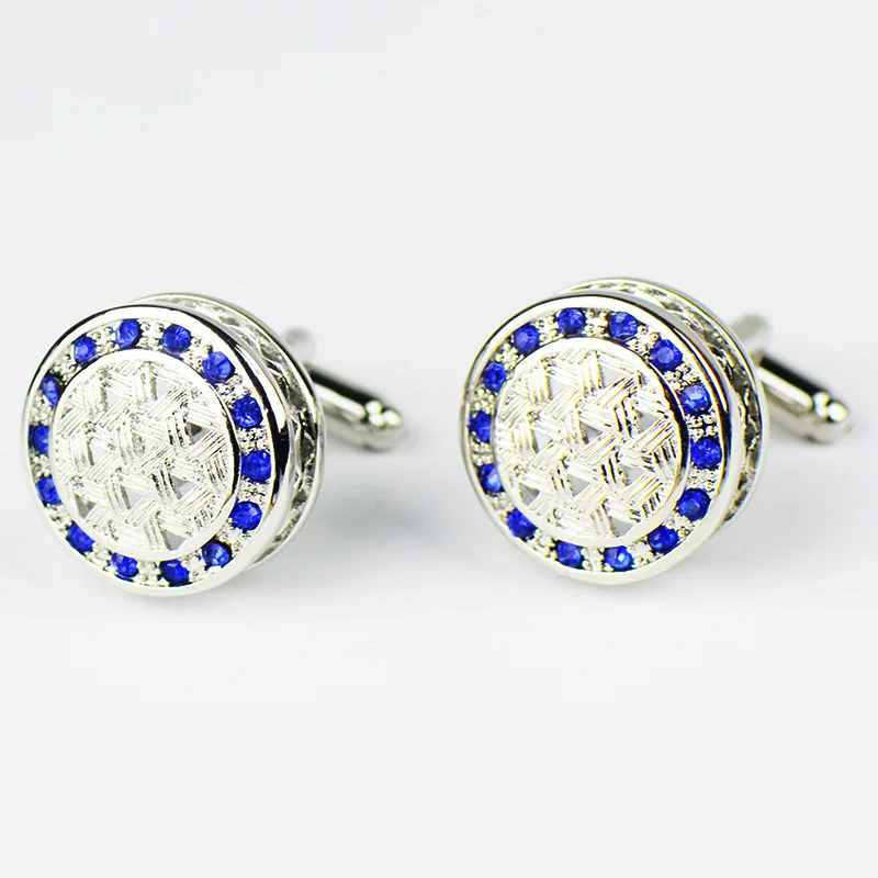 Jewelry shirt Fashion cufflink for mens Brand crystal Cuff link Luxury Wedding Button male High Quality Free Shipping