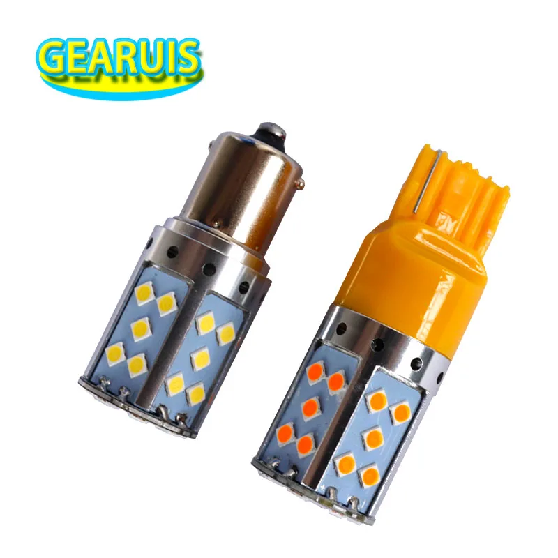 

18W No Hyper Flash 1156 bau15s py21w ba15s p21w 1.5A 35 smd 3030 led T20 7440 Reverse Backup Stop Lights Rear Turn Signal Lights