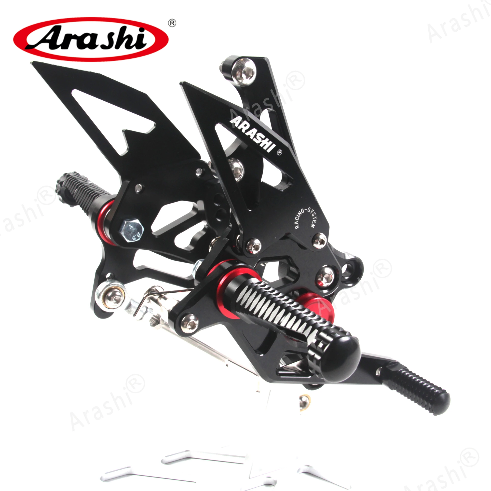 Arashi For YAMAHA YZF R3 R25 2015 - 2022 CNC Adjustable Footrest Foot Pegs YZF-R3 YZF-R25 2015 2016 2017 2018 2019 2020 2021