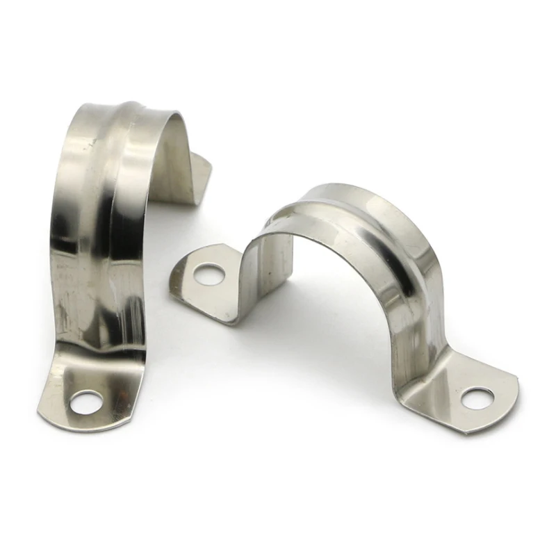 5mm-100mm Riding Clip Clamps Pipe Saddle Clamps Hose Clips 304 Stainless Steel Plumbing Brackets