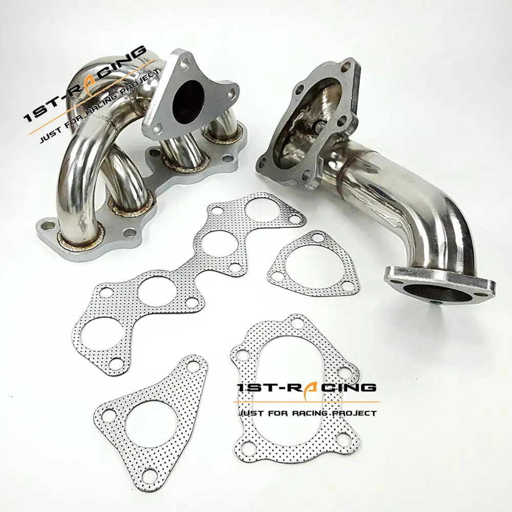 Turbo Manifold Header TD04 Flange +downpipe for 96-99 Starlet EP82 EP91 4E-FTE NEW